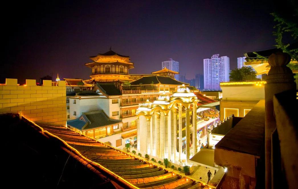 西安最新的街区,西安的国潮风格街区