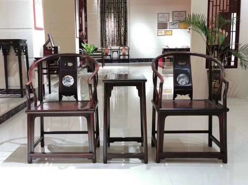 交趾黄檀一套圈椅多少钱,年年红交趾黄檀皇宫圈椅