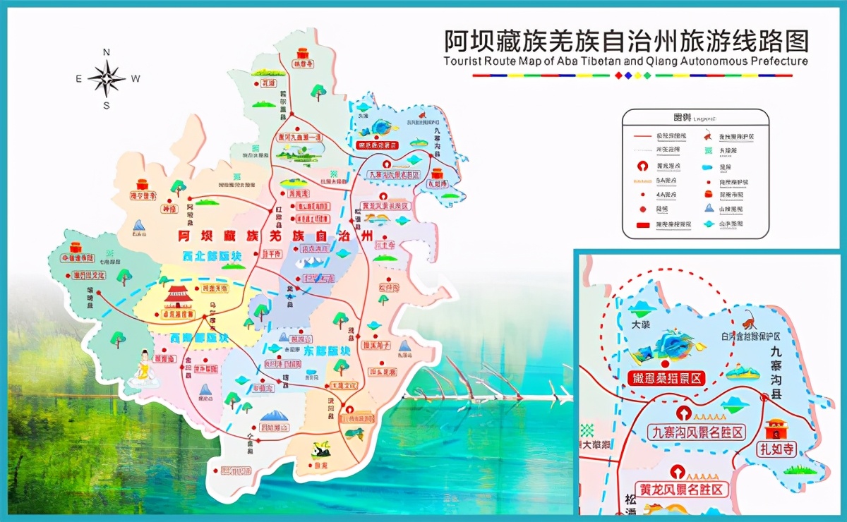 九寨沟最美的一处景点,九寨沟风景区好山好水好风光