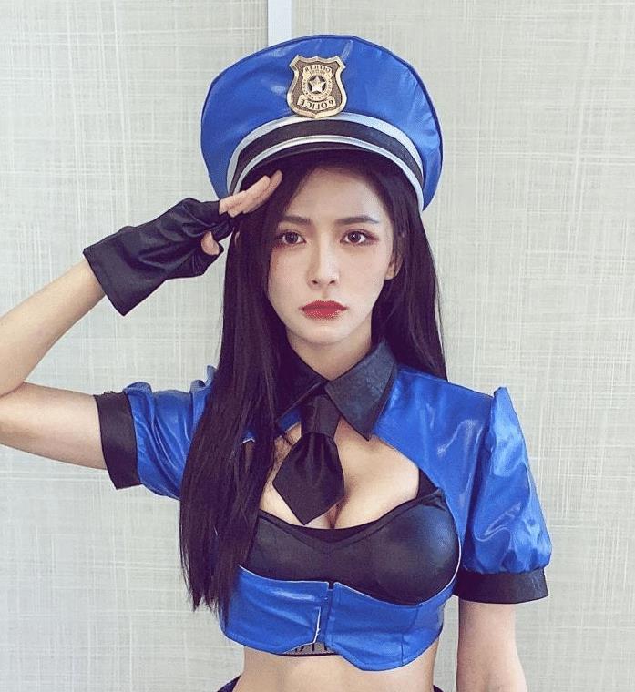 蔡卓宜女警cos,蔡卓宜cosplay