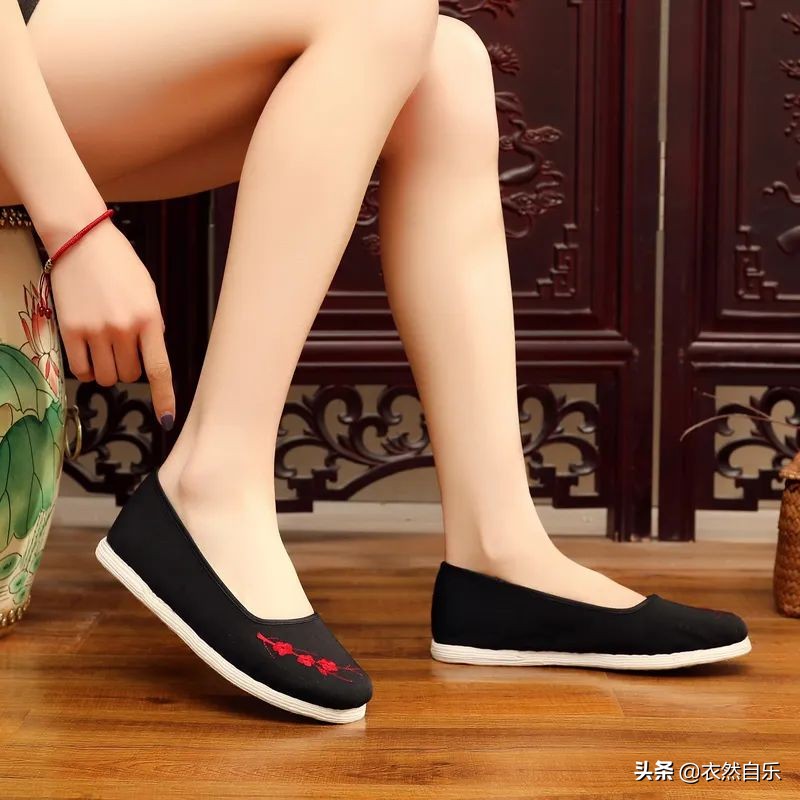 亚麻鞋子女款妈妈鞋,亚麻布料的鞋