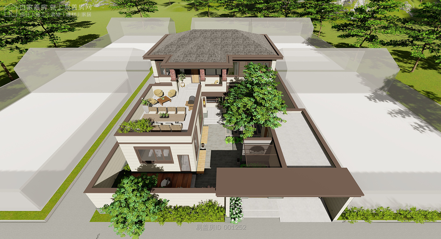 河南新中式别墅设计价格,李家别墅设计