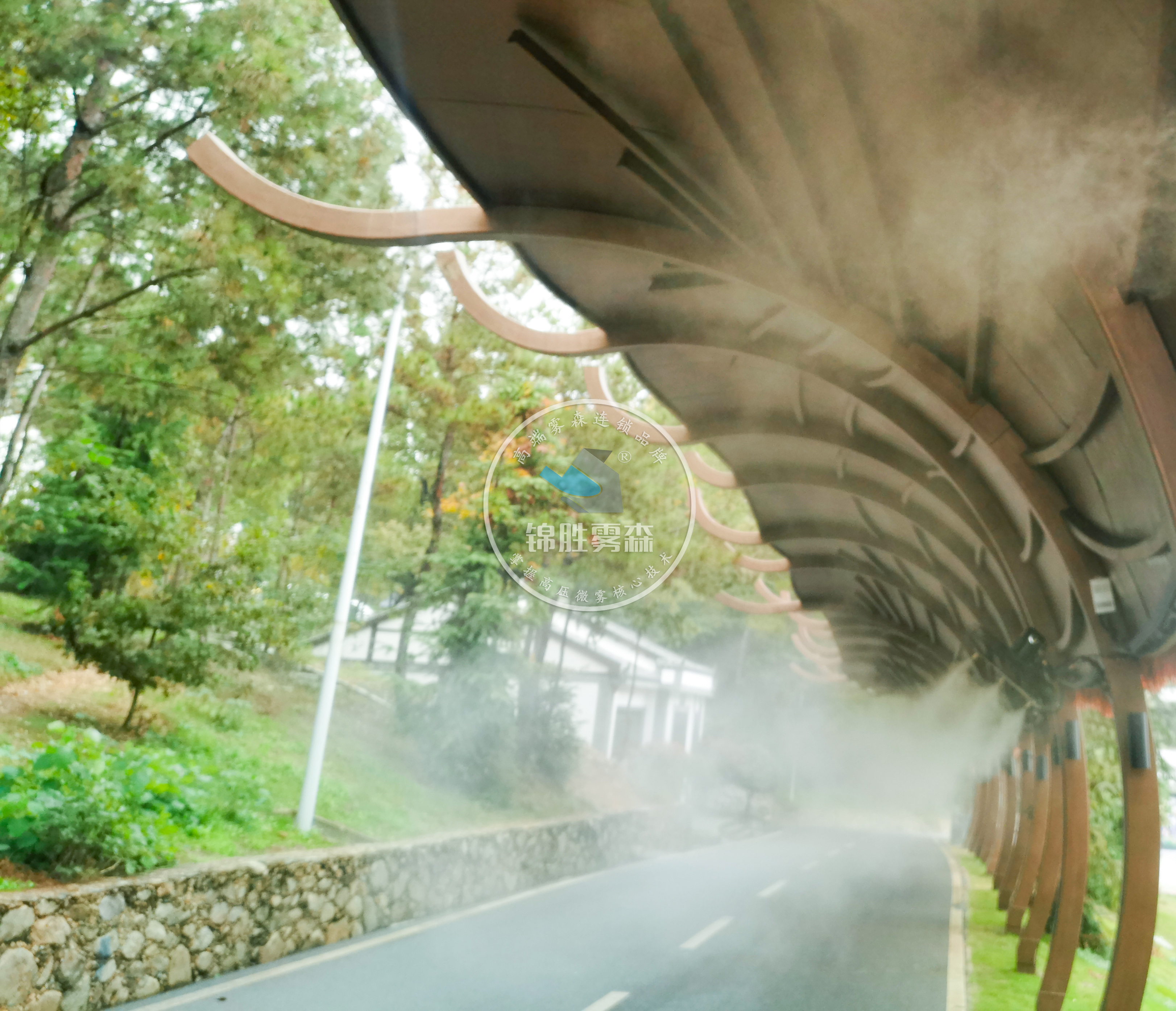 人造雾降尘喷雾系统,成都锦胜雾森人造雾设备厂家