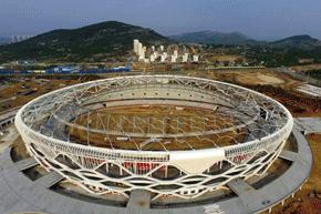 新型钢结构体育馆,钢结构现代化体育馆