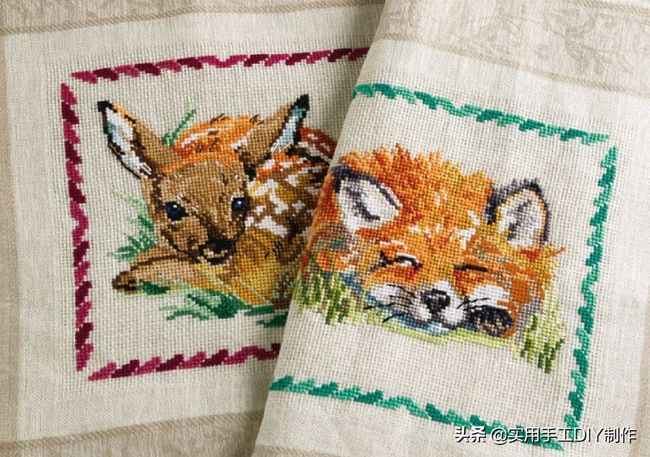 十字绣抱枕半针绣卡通,十字绣图大全
