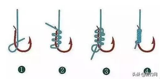 图解六种常见鱼钩详细绑法,鱼钩绑不牢怎么加固