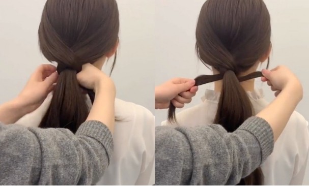 iu同款高马尾教程怎么扎,iu发型教程高马尾