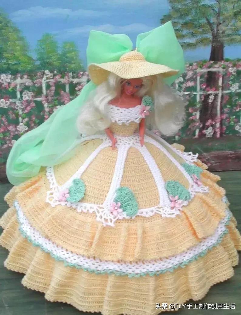 娃娃的衣服怎么钩简单,钩最简单的娃娃衣服教程