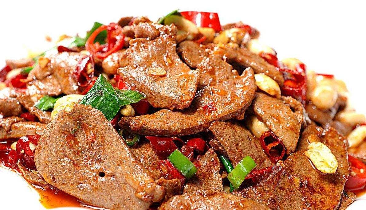 最简单的炒猪肝的做法,家常火爆炒猪肝的做法大全