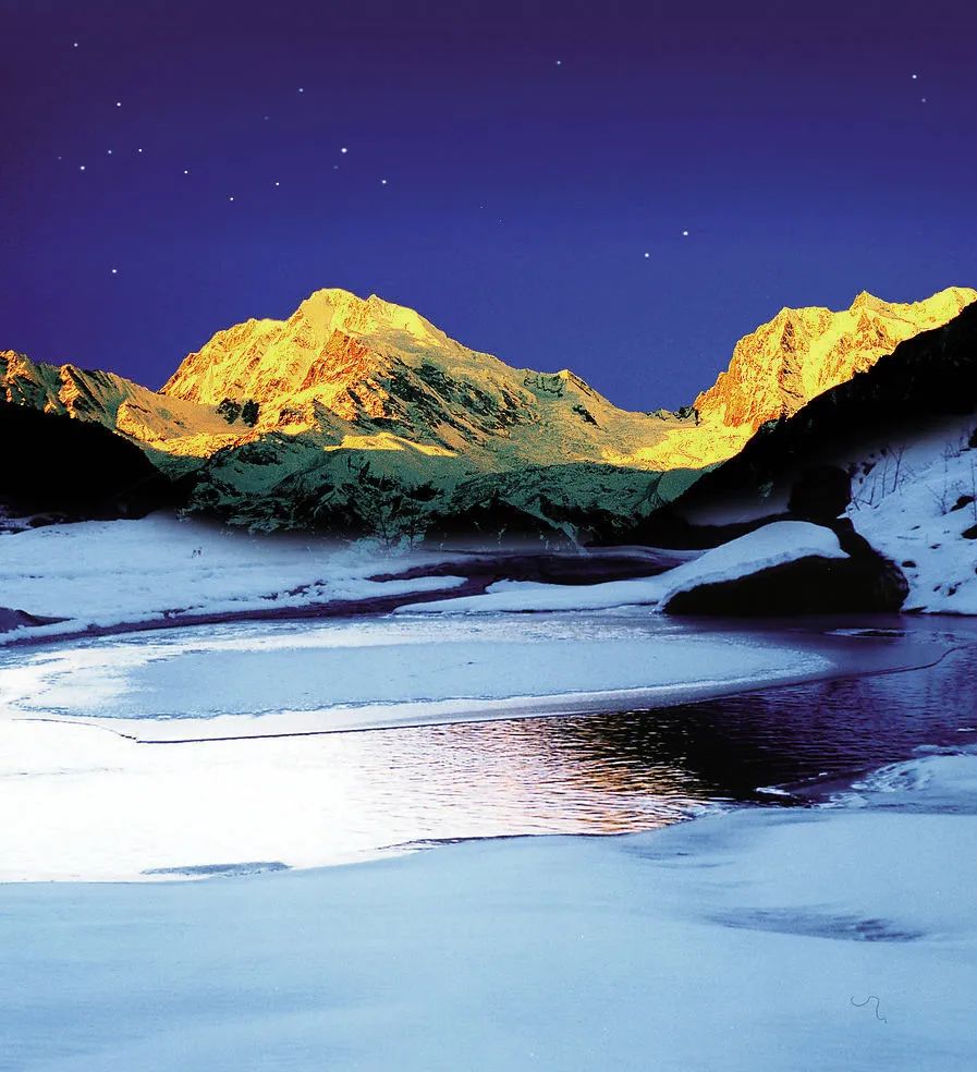 海螺沟秋季风景,川西海螺沟旅游风景照片