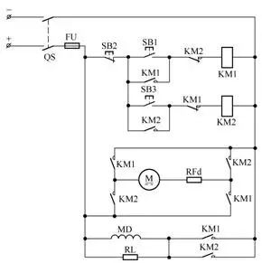低压电工实操电动机正反转电路图,电工电动机启停点动电路图