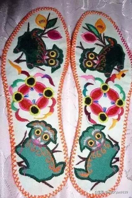 鞋垫手工刺绣最好看复杂的图案,刺绣作品展示简单