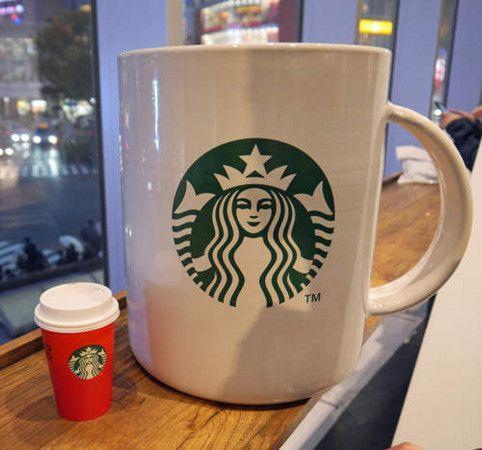日本星巴克杯子,日本男子买巨型星巴克