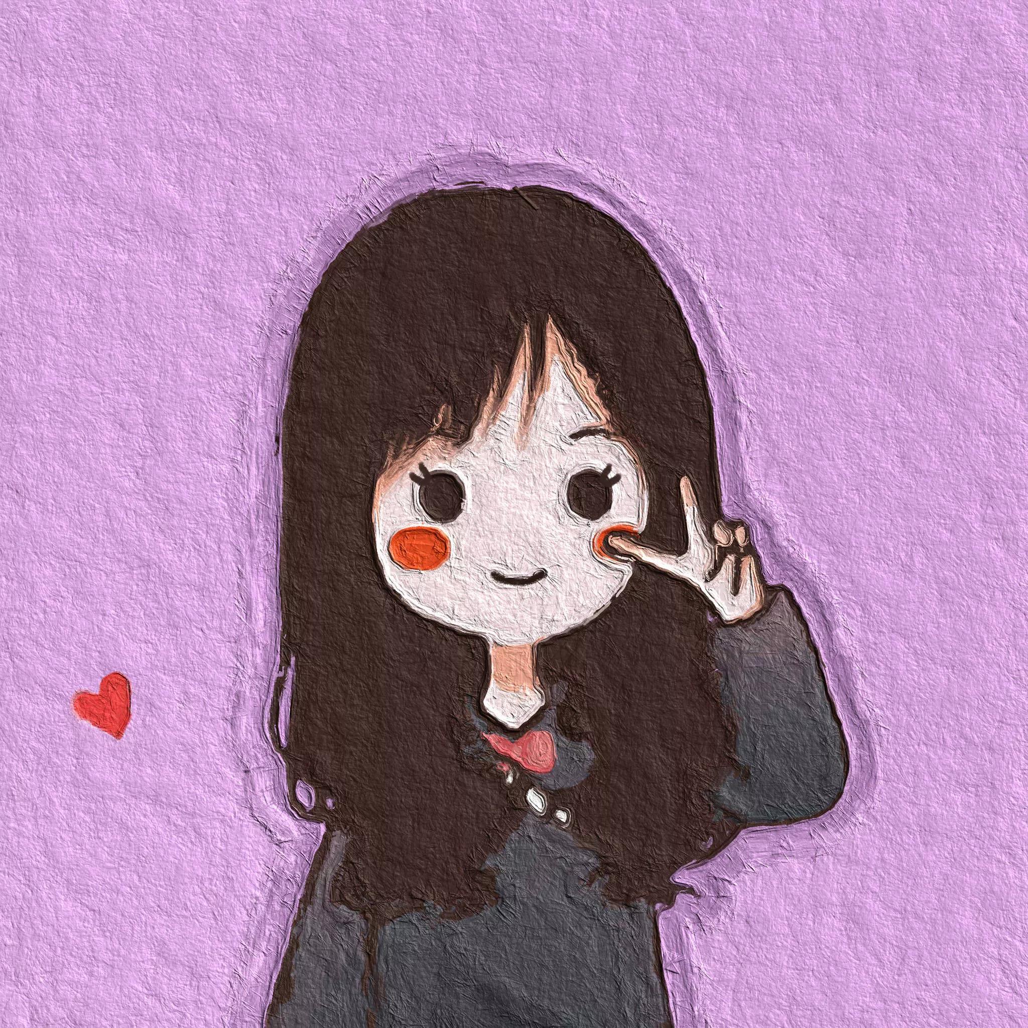 卡通头像油画,油画鸡头像