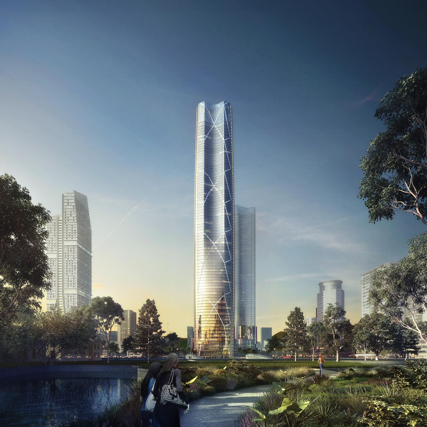 昆明俊发集团春之眼多少一平,云南第一高楼春之眼沙盘