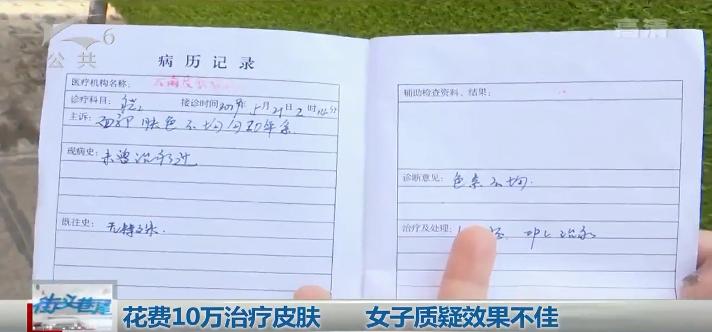 女子花万元治痘不见好转,花10万治疗痘坑