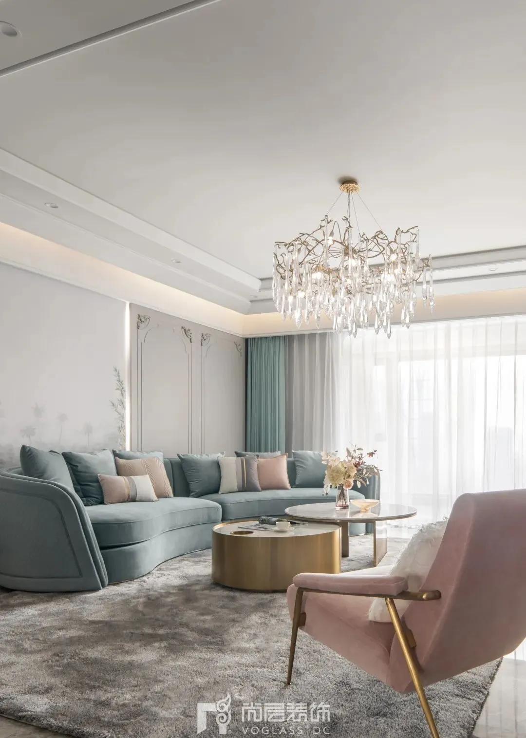 家居使用浪漫马卡龙色带，私享别墅另一种生活