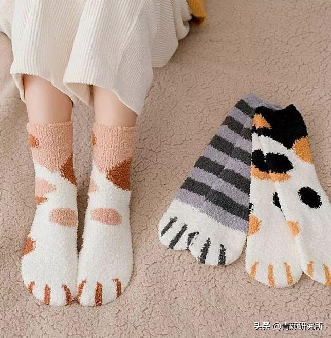 冬日暖脚可爱袜子,冬季可爱袜子