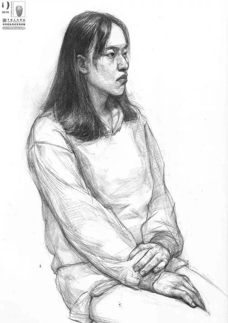 2018年国美色彩高分卷,国美素描高分