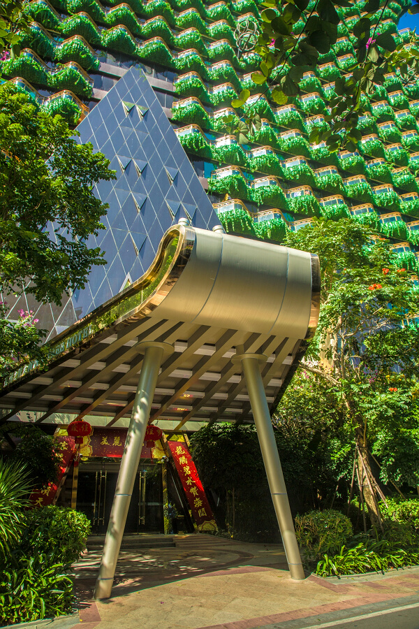 三亚地标建筑美丽的大树酒店,三亚大树酒店a栋效果图