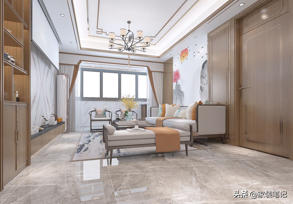 不装电视机换成投影幕布，她家客厅的做法，让周围邻居都十分羡慕