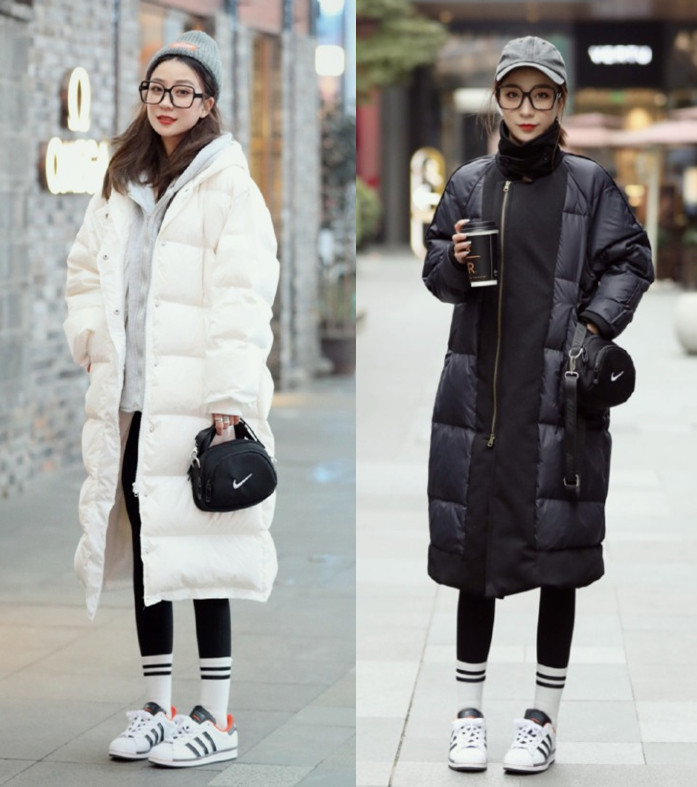 奶黄色短羽绒服穿什么裤子好看,运动羽绒服下面搭配什么裤子时尚