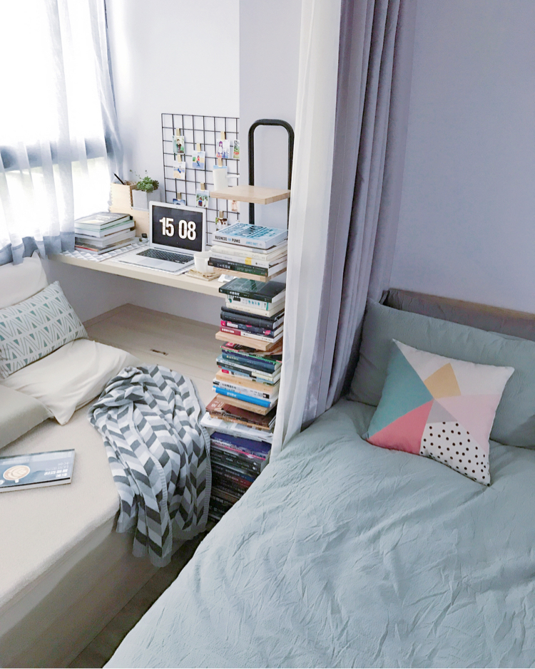 只塞得下床的小卧室，照样改成收纳大胃王