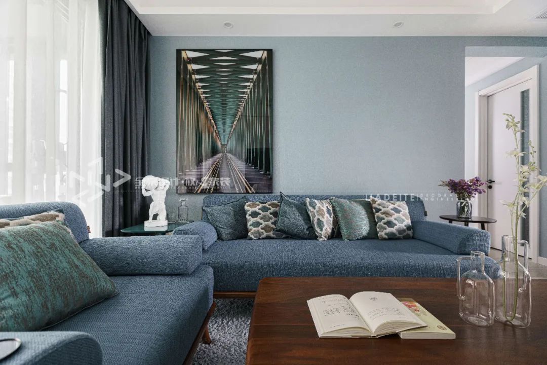 锦华装饰效果图110平,锦华装饰客厅设计效果图