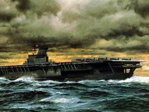 日本海军“信浓号”航母,72000吨巨舰首航17小时就沉没