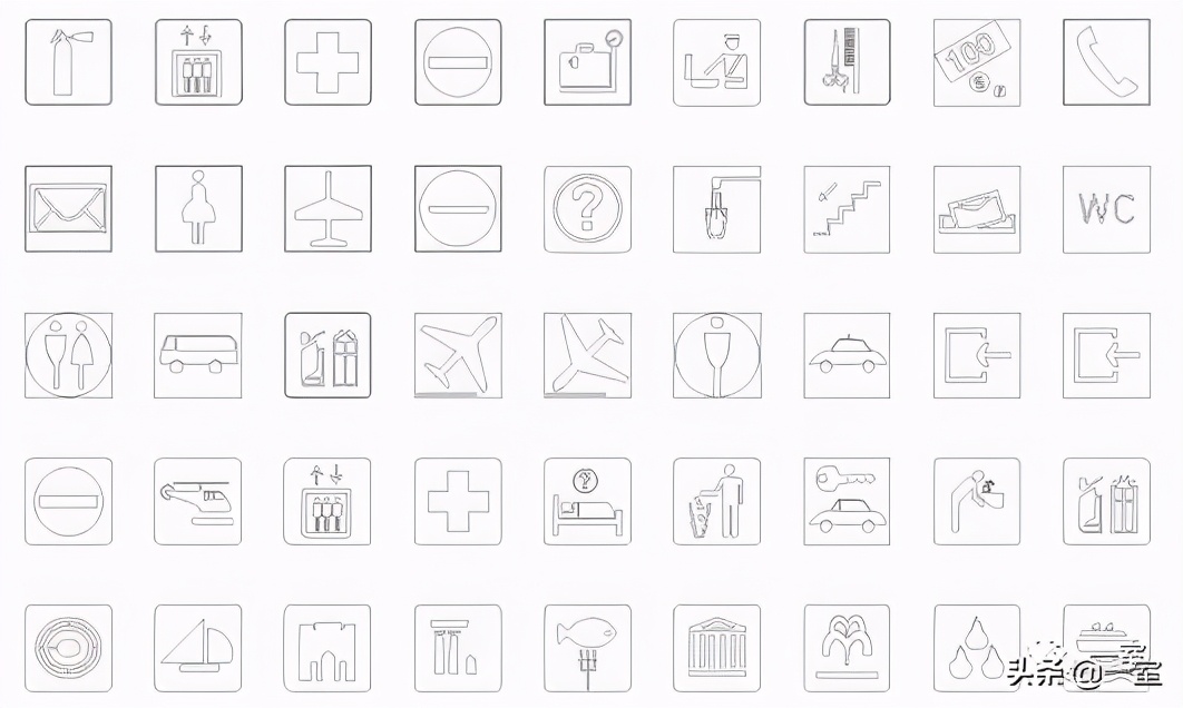 室内cad图库免费,cad监控图标图例大全