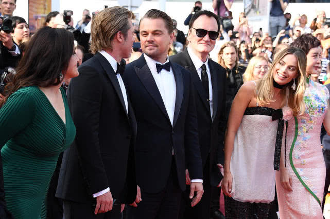 小李子皮特走红毯,小李子皮特戛纳同框