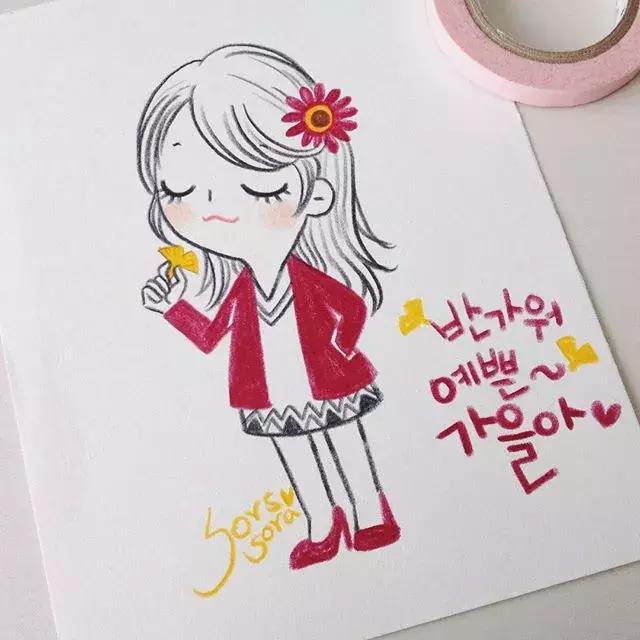 100张简笔画小学生,100张简笔花朵铅笔画