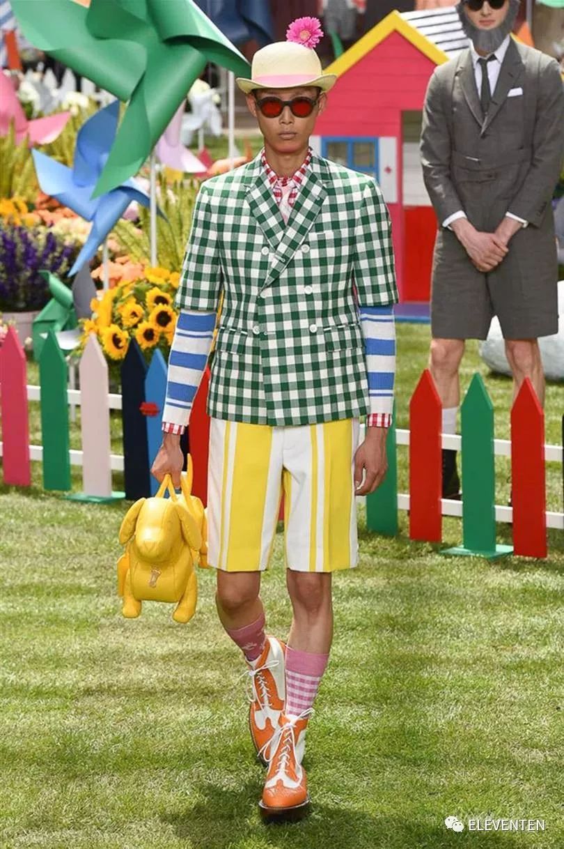 thombrowne2018男装,ThomBrowne2018春夏男装闭场造型