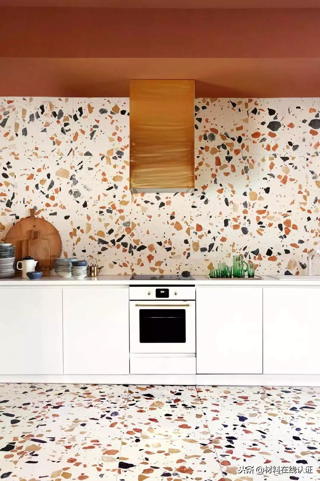 水磨石立体感,水磨石也能装出好效果