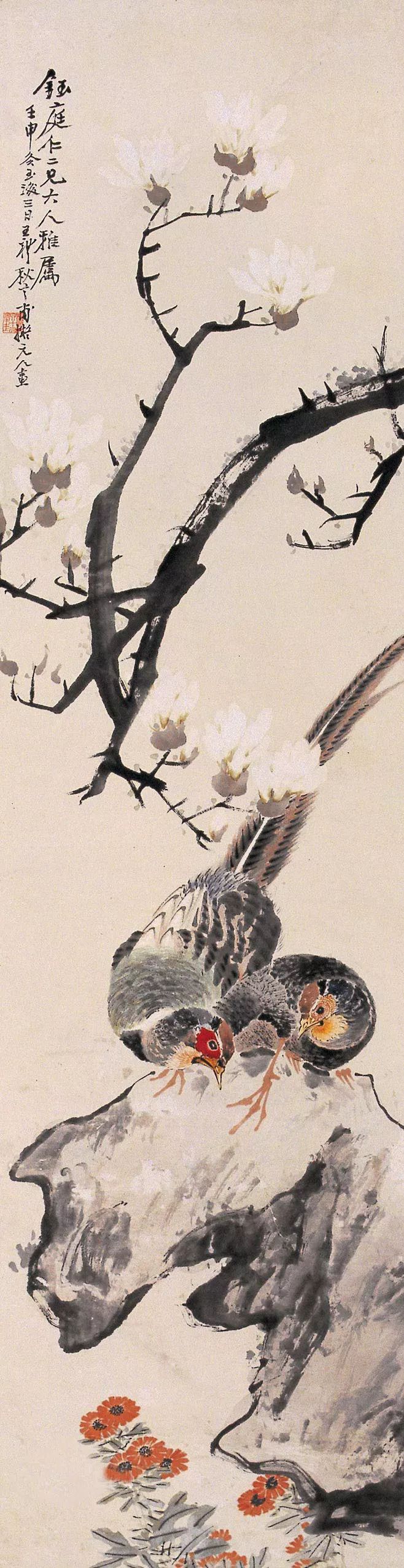 潘天寿100幅花鸟画欣赏 (潘天寿写意花鸟画要义)