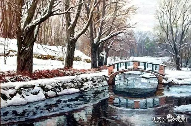 世界十大风景油画俄罗斯,俄罗斯油画大师笔下的雪景画作品