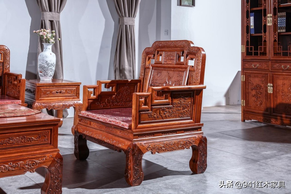 红木家具红木沙发装饰,红木家具高级感
