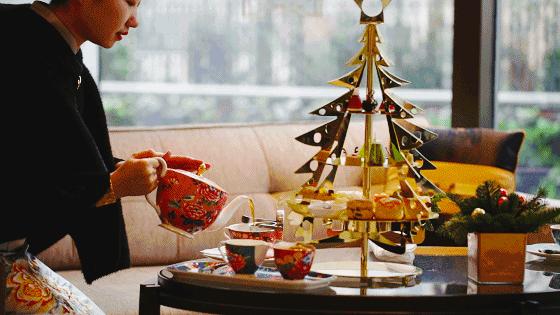 康莱德酒店圣诞季下午茶,康莱德酒店行政酒廊下午茶