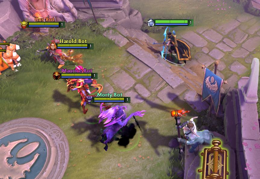 在dota2中玩lol,dota里面玩lol