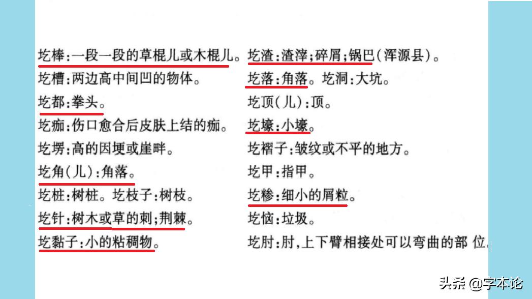 土圪堆、线圪蛋、圪弯儿、圪糁、圪渣、圪针中“圪”的来源及分布