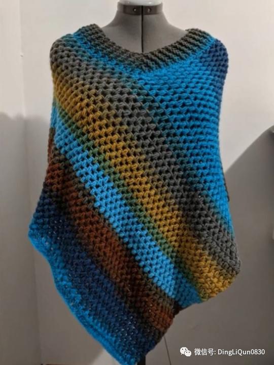 高档蕾丝钩花斗篷披肩防晒衣,针织披肩花样图片大全