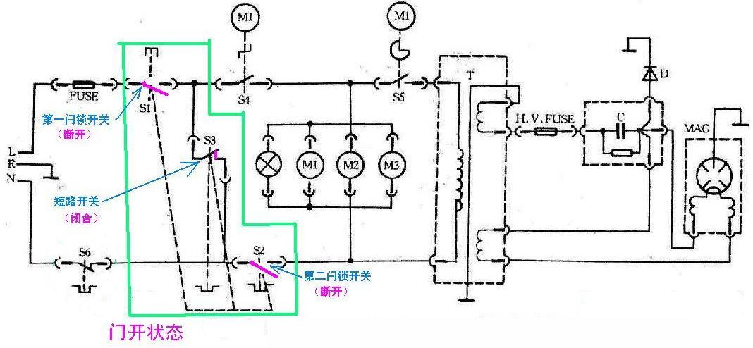 微波炉门开关故障修理,微波炉加热慢怎么修理