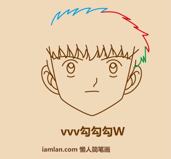 一分钟教你画小男孩,足球小子射门绘画