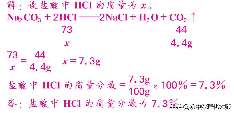 根据化学方程式用差量法计算,化学溶质质量分数