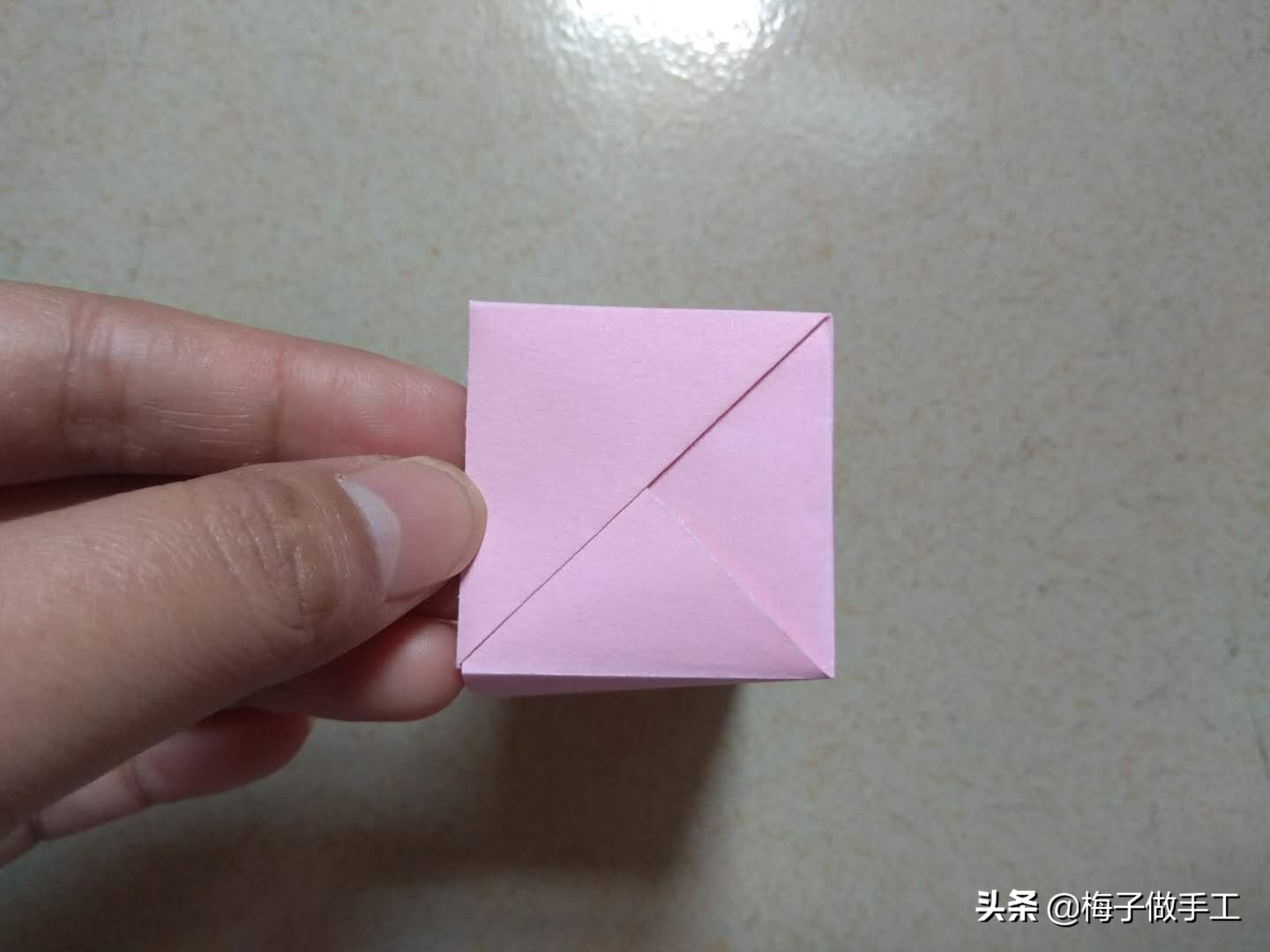 手工折纸抽纸盒教程简单,折纸手工大全折纸盒