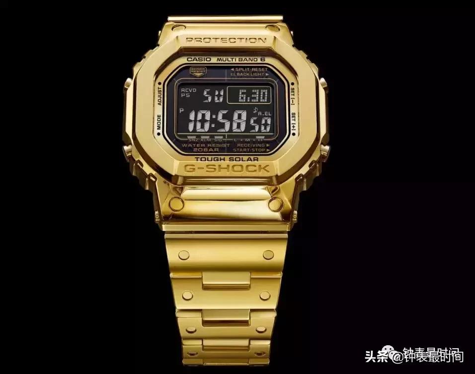 卡西欧手表g-shock黑武士黑金搭配,卡西欧高级感g-shock手表