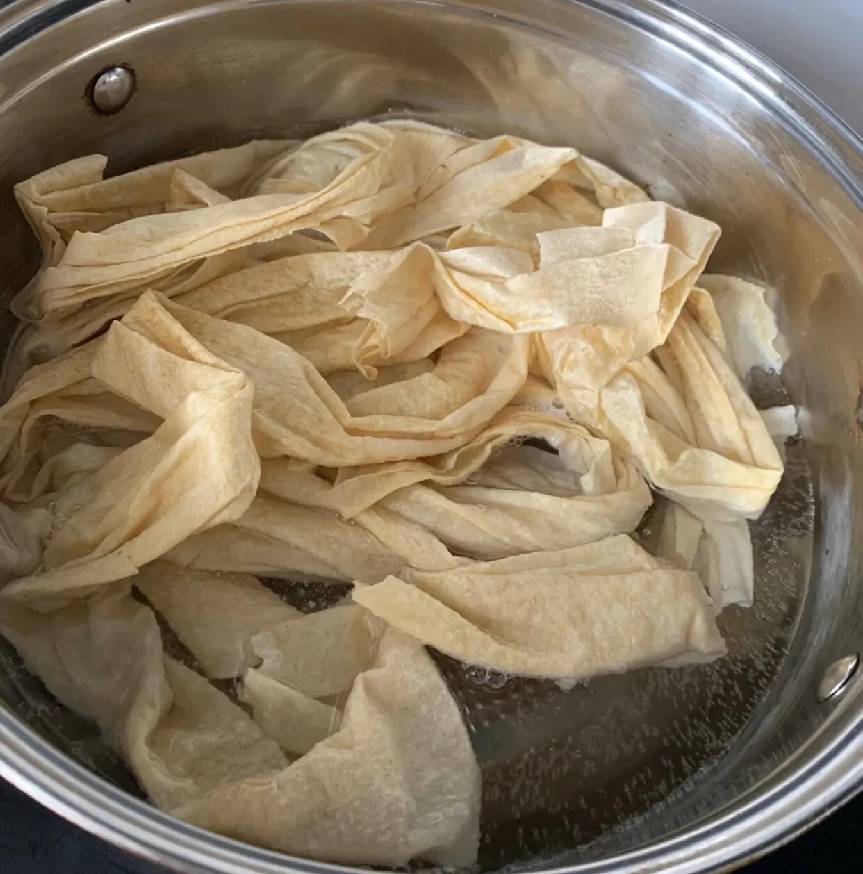 童年回忆小吃豆腐皮,探险家幼儿手工