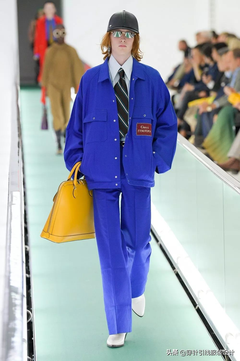 肖战gucci造型,肖战参加gucci全新系列时装秀