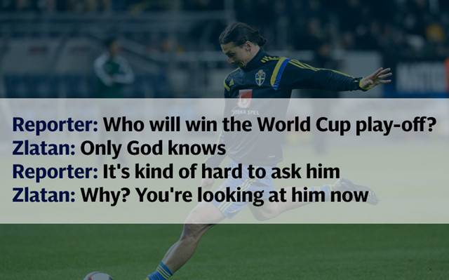 伊布霸气的言论,伊布经典时刻