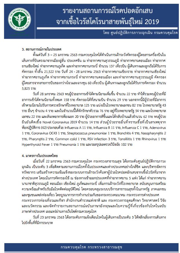 新型冠状肺炎症状泰国,第一例冠状病毒肺炎在泰国发现